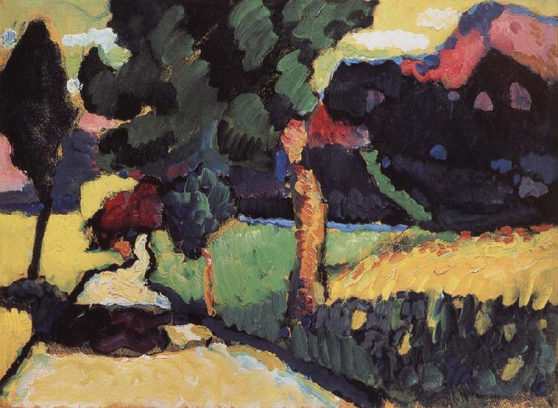 Wassily Kandinsky Nyari tajkep Sweden oil painting art